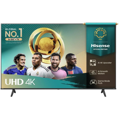 Hisense 65" TV, 4K Ultra HD, HDR, Miracast, Apple Airplay, Smart, Herní režim