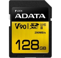 ADATA SDXC karta 128GB UHS-II U3 Class 10, Premier One (R: 290MB / W: 260MB)