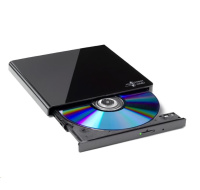 BAZAR - HITACHI LG - externí mechanika DVD-W/CD-RW/DVD±R/±RW/RAM GP57EB40, Slim, Black, box+SW - Poškozený obal (Komplet