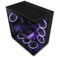 BAZAR - NZXT skříň H9 Flow dvoukomorová ATX / 4x120mm fan / až 10xfan / perforovaný top / proskl. bočnice, ROZBALENO