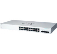 Cisco switch CBS220-24T-4G (24xGbE,4xSFP,fanless)