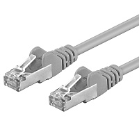 Premiumcord Patch kabel CAT 6a S-FTP,RJ45-RJ45,LSOH, AWG 26/7 10m šedá