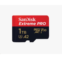 SanDisk micro SDXC karta 1TB Extreme PRO (200 MB/s Class 10, UHS-I U3 V30) + adaptér