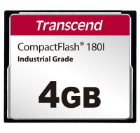 TRANSCEND CompactFlash Card CF180I, 4GB, SLC mode WD-15, Wide Temp.