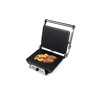 BAZAR - Orava Grillchef 4 elektrický kontaktní gril, 2000 W, regulace teploty, manuální ovládání, tepelně izolovaná ruko