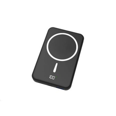 WG - Power Bank 10000 mAh, bezdrátová 15W + PD 20W + QC 3.0 22,5W, černá