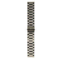 Garett univerzální řemínek 22 mm, stříbrný kovový, typ Solid