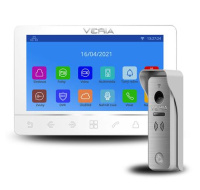 Veria SET Videotelefon  8276B bílý + vstupní stanice  831 ze série  2-WIRE