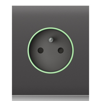 Ajax  CenterCover (smart) - Středový kryt zásuvky, horizontální, šedá