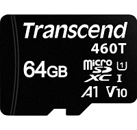 TRANSCEND Industrial Micro SDXC 460T 64GB, Class 10 UHS-I U1 A1, 3D TLC BiCS5