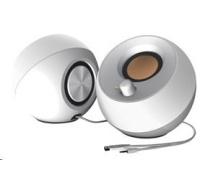 BAZAR - Creative repro Pebble - mobilní reproduktor - bílý - Poškozený obal (Komplet)