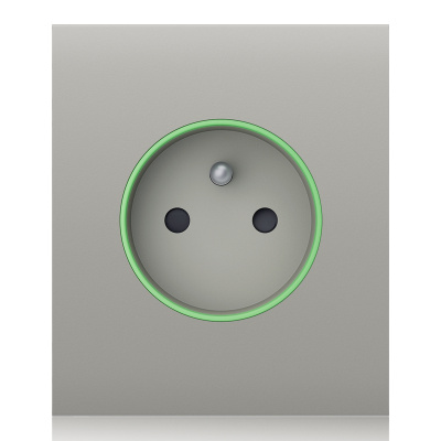 Ajax  CenterCover (smart) - Středový kryt zásuvky, horizontální, ústřicová