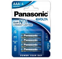 PANASONIC Alkalické baterie EVOLTA Platinum LR03EGE/4BP AAA 1,5V (Blistr 4ks)