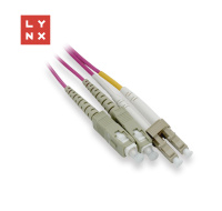 LYNX duplexní patch kabel MM, OM4, LC/SC, 50/125µm, 3m