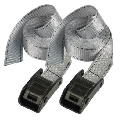 Master Lock Upínací popruhy - 250 cm (2 ks/blistr) - šedý