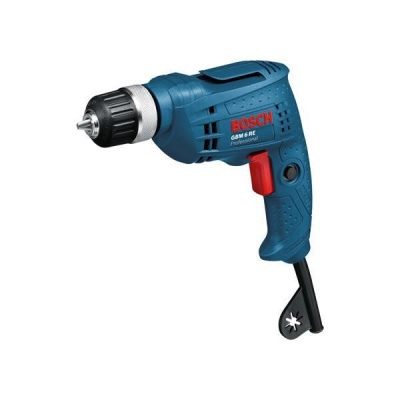 Bosch GBM 6 RE vrtačka, 350 W, průměr do dřeva 15 mm, do oceli 6,5 mm, upínací sklíčidlo s ozubeným věncem