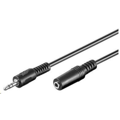 PREMIUMCORD Kabel audio 3,5mm Jack - Jack prodlužovací 3m (M/F, stereo)