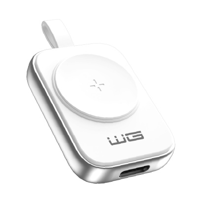 WG - Nabíjecí magnetické zařízení s USB-C pro Apple Watch, bílo stříbrná