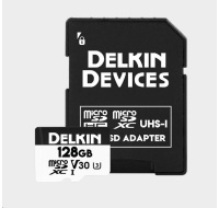 Delkin microSDXC Trail Cam Hyperspeed R100/W75 (V30) 128GB