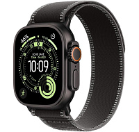 Apple Watch Ultra 3 GPS + Cellular 49mm Black Titanium Case with Black/Charcoal Trail Loop - M/L