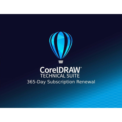 CorelDRAW Technical Suite 365 dní obnovení pronájmu licence (251-2500) EN/DE/FR/ES/BR/IT/CZ/PL/NL