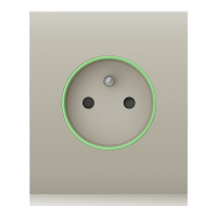 Ajax  CenterCover (smart) - Středový kryt zásuvky, horizontální, slonová kost