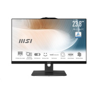 MSI PC AiO MS-AE07 (Modern AM242TP 12M-1697XEU), i5-1235U, 23.8" FHD, Anti-Glare, Touch, 16GB, 512GB SSD, N/A, No OS, Bl