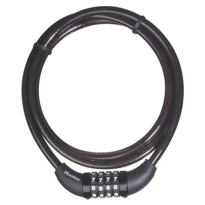 Master Lock Ocelové lanko s integrovaným zámkem 8119EURD