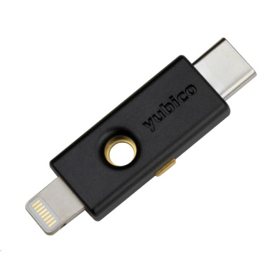 YubiKey 5Ci - USB-C + Lightning, klíč/token s vícefaktorovou autentizaci, podpora OpenPGP a Smart Card (2FA)