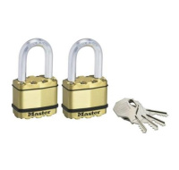 Master Lock Mosazný visací zámek Excell - 50mm (2 ks / blistr)