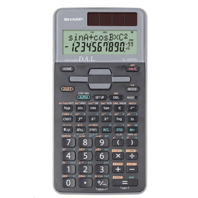 SHARP kalkulačka - EL-520TG - školní, duální napájení