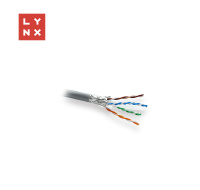 LYNX FTP kabel, Cat6, PVC (Eca), celoměděný, vnitřní, šedý, cívka 305m
