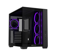 ASUS Case A32 PLUS TG ARGB, ATX, Průhledná bočnice, 4x 120mm ARGB Fan, Černá