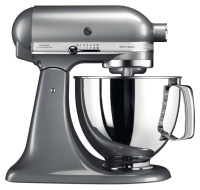KitchenAid Artisan 5KSM125ECU Kuchyňský robot - 10 rychlostí, planetární systém, celokovová konstrukce, stříbrná
